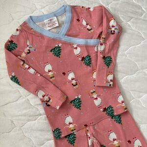 Hanna Andersson 90CM Christmas Pajamas 2-3 1/2 Toddler Girl